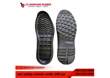 Beli Sol Safety Langsung dari Pabrik Bandung Rubber Sole - Jual Berbagai Macam Sol Safety